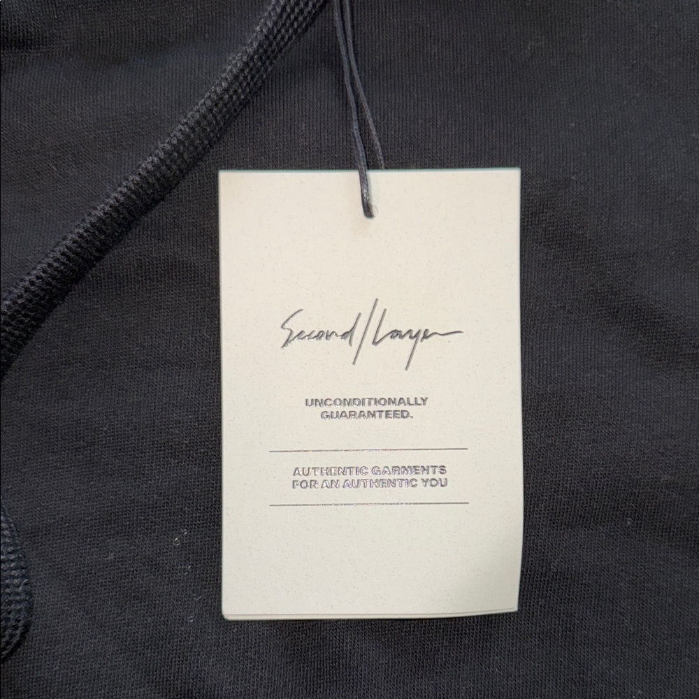 Second Layer Black Hoodie for Men - Picture 3 of 5
